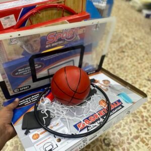 كرة سلة اكريليك مع منفاخ وكرة سهلة التثبيت