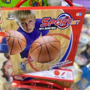 كرة سلة حديد مع منفاخ وفطبول سلة